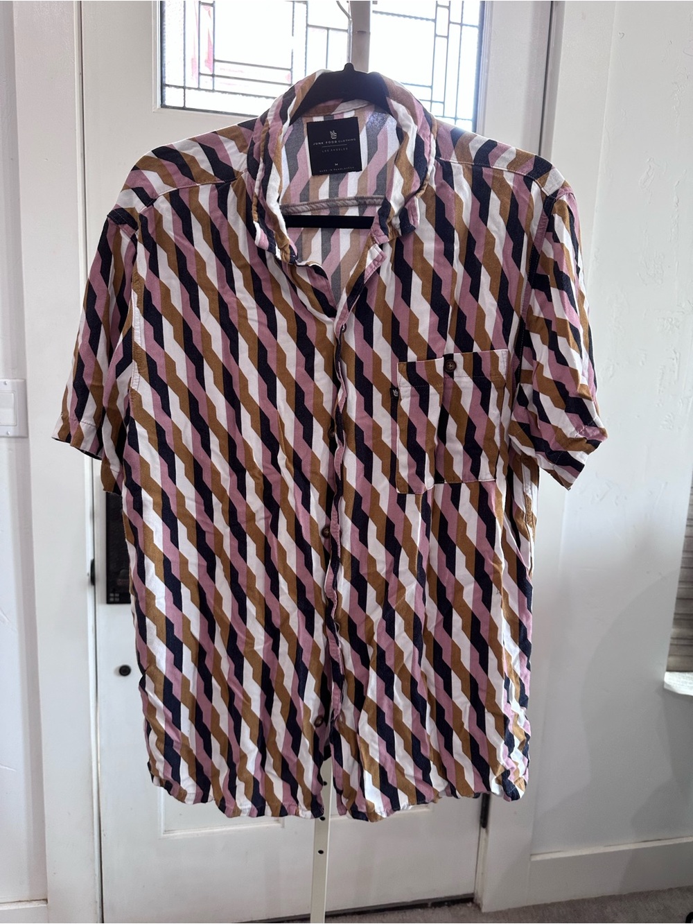 Junk Food Clothing Short-Sleeve Geometric Print Shirt